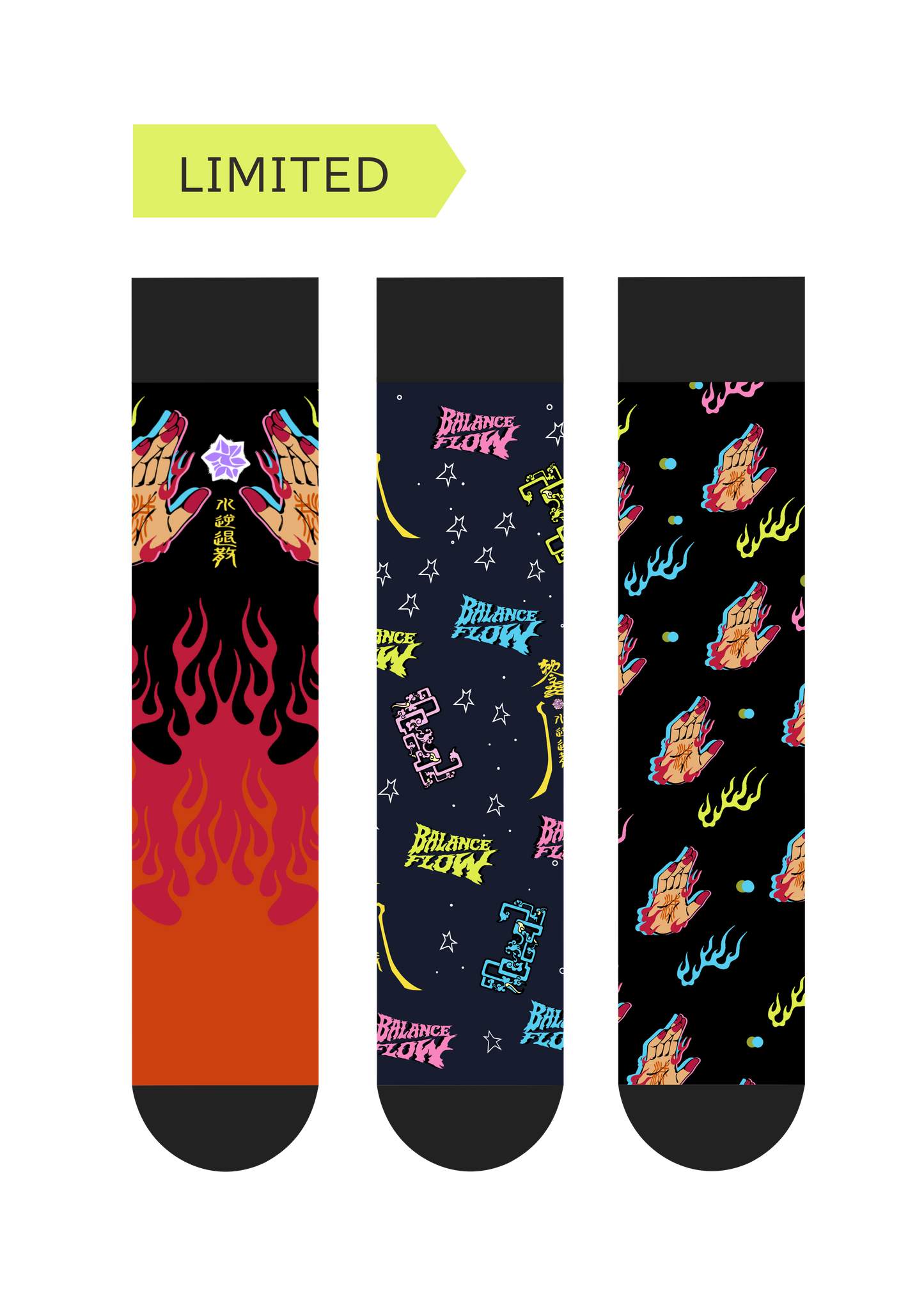 Mercury Retrograde Detox Socks | FeliX Cotton Crew Socks 3-Pack Limited Gift Set