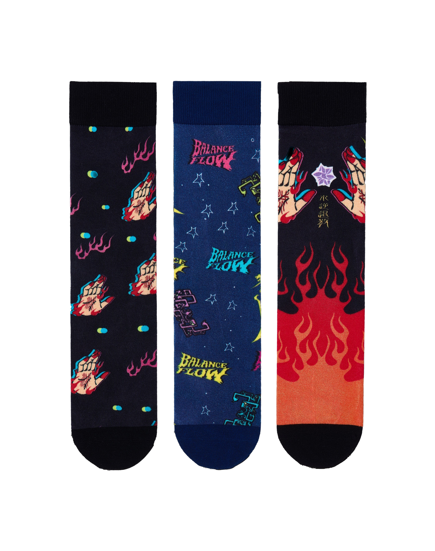 Mercury Retrograde Detox Socks | FeliX Cotton Crew Socks 3-Pack Limited Gift Set
