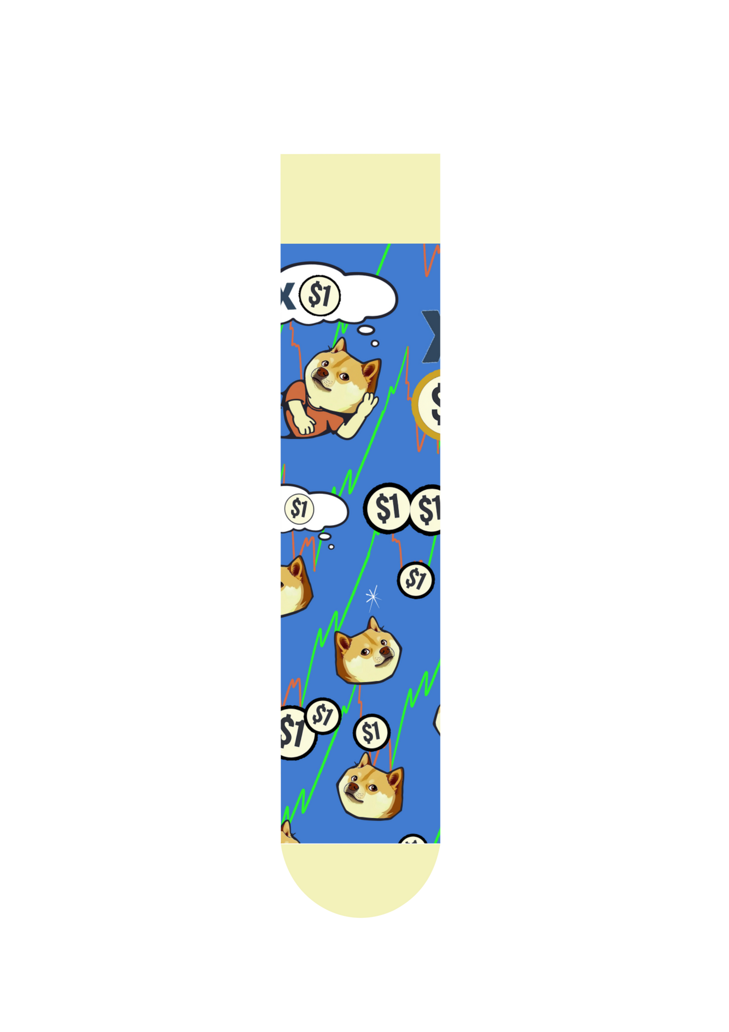 Dogecoin Mission | FeliX Crypto Wealth Cotton Crew Socks Gift Box