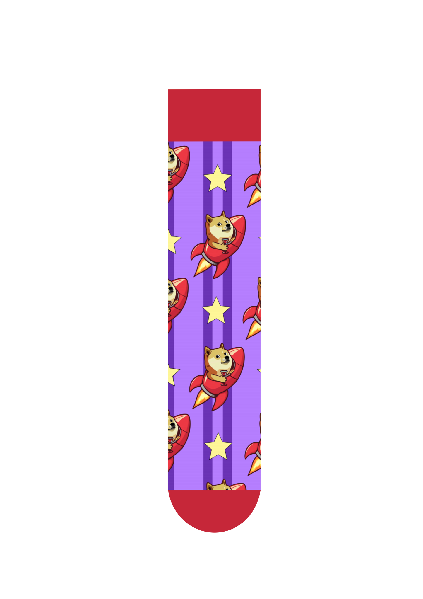 Dogecoin Rocket | FeliX Crypto Wealth Cotton Crew Socks Gift Box