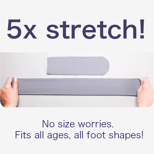 5 pairs of One Size Fits All Super Stretch Socks – Ultra Elastic, No Tightness, Fits Ages 3-80, Unisex Colorful Dopamine Collection