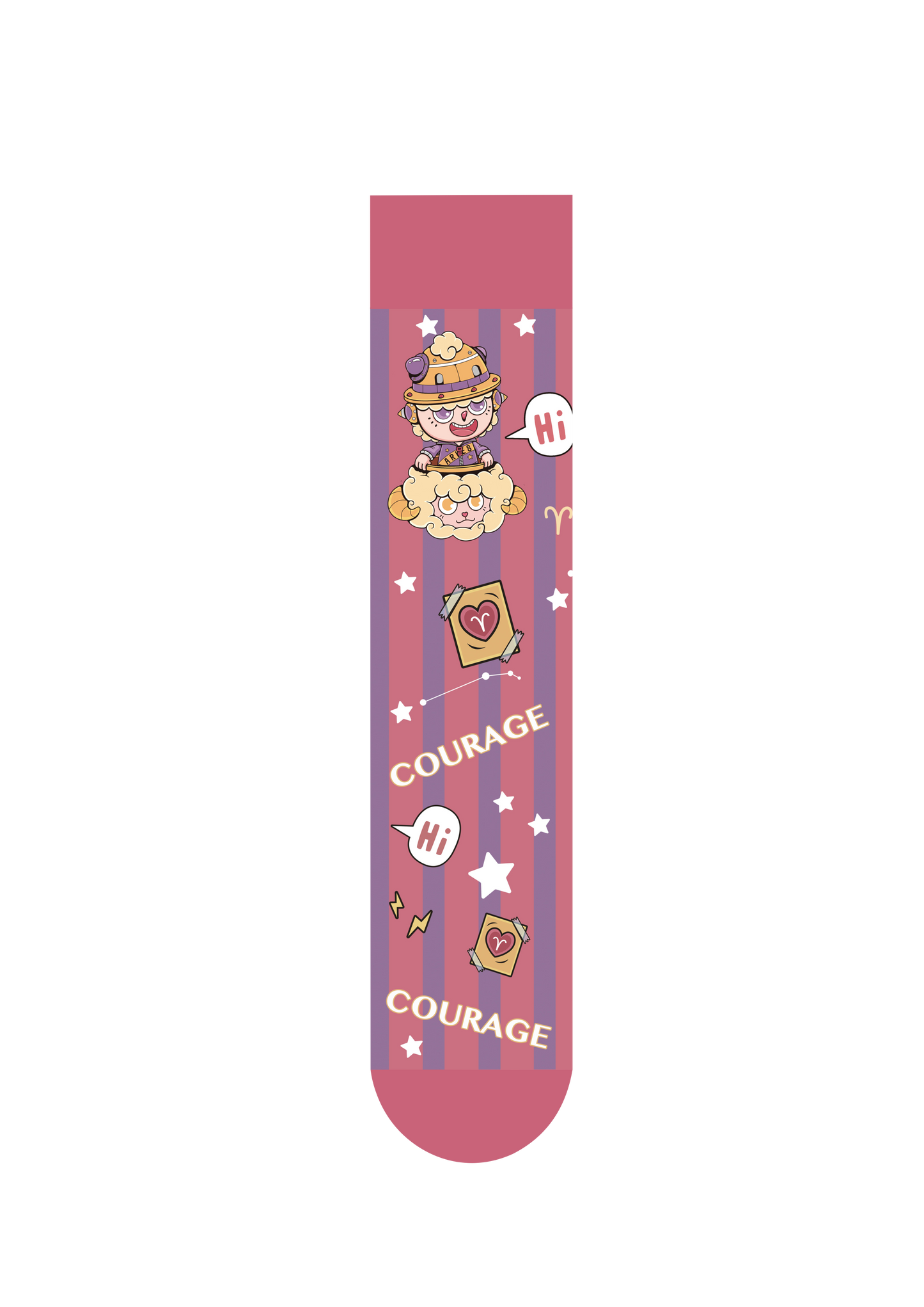 12 Zodiac-Aries | FeliX Astrology Cotton Crew Socks Gift Box