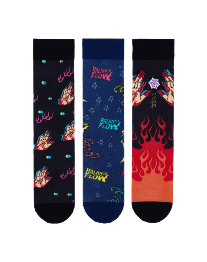 Mercury Retrograde Detox Socks | FeliX Cotton Crew Socks  3-Pack Limited Gift Set