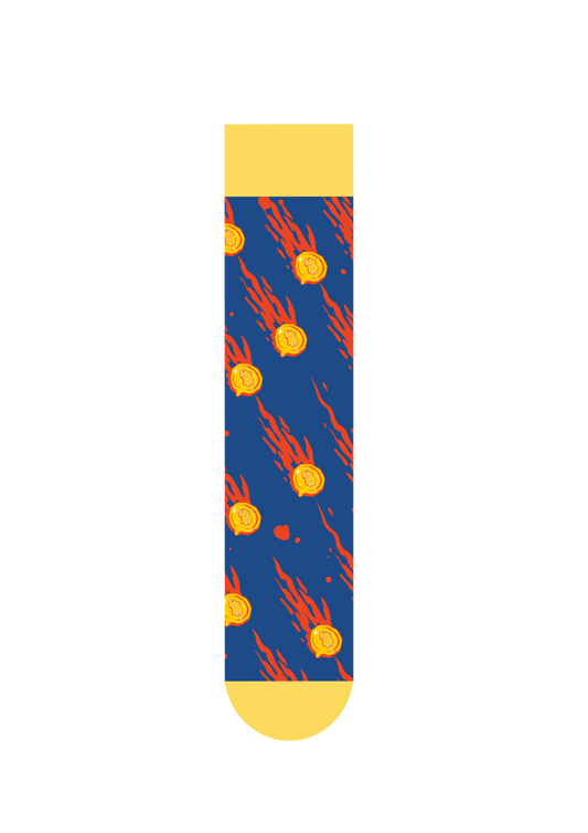 Bitcoin Raise | FeliX Crypto Wealth Cotton Crew Socks Gift Box