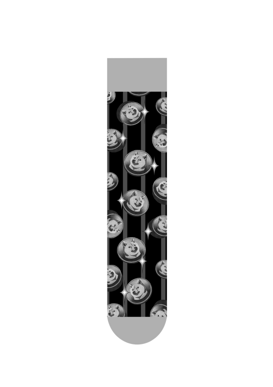 Dogecoin Silver Bullion | FeliX Crypto Wealth Cotton Crew Socks Gift Box