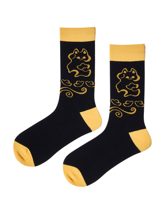 Maneki-neko/Lucky Cat |  FeliX Cotton Crew Socks Gift Box